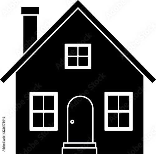 House icon or home symbol Vector illustration.