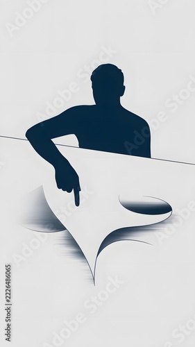 Person pointing with an index finger in an expressive gesture directing attention and indicating a direction for communication and promotional concepts with a bold visual emphasis on the hand movement