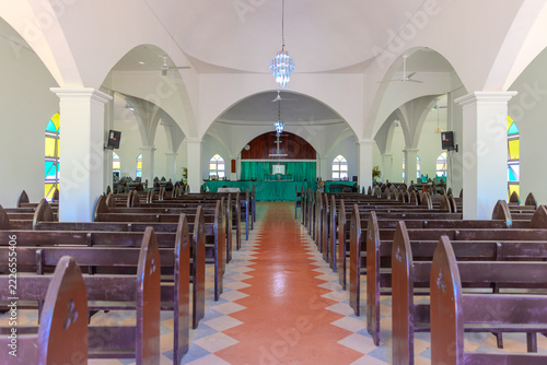 Fotografie Inside the church at Viseisei Village, Viti Levu, Nadi Fiji