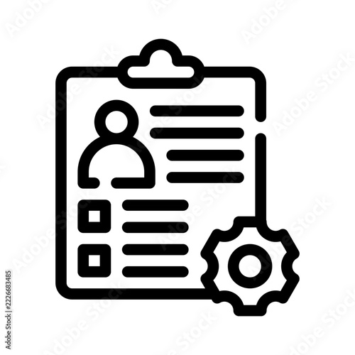 roles line icon