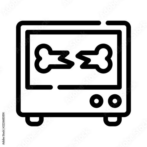 x ray test line icon