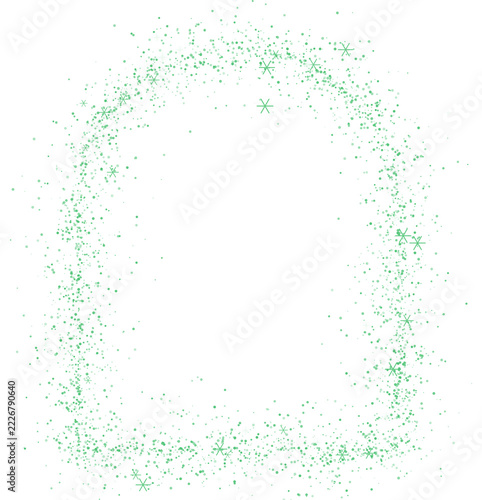 Christmas snowflakes arch border, transparent PNG design element