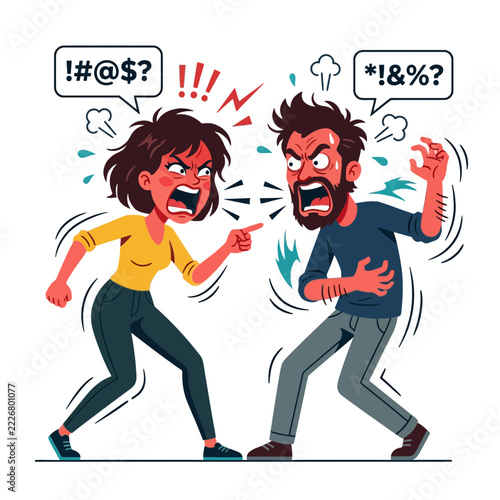 Couple Arguing, Angry People, Conflict, Relationship Problems, Communication Issues