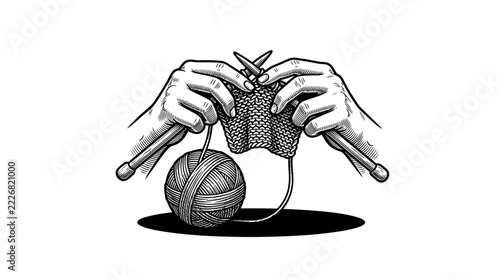 The Image Is A Black And White Illustration Of A Pair Of Hands Holding A Ocr