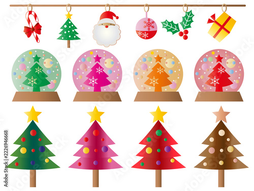 クリスマス■Xmasツリー＆スノードーム