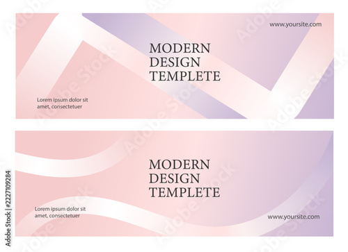 horizontal posters and modern creative cover minimal style, corporate identity, social media advertising promo, branding layout design template dynamic fluid gradient lines perfect for beauty and spa