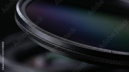 Macro View of Knurled Ring on Circular Polarizing Camera Filter