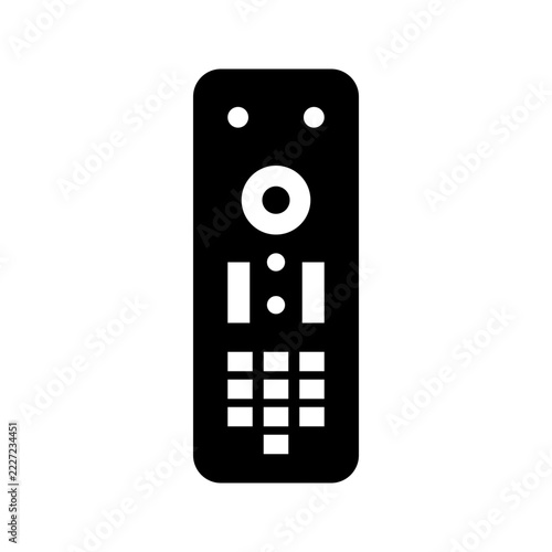 Modern Wireless Television Remote Control Pictogram Icon