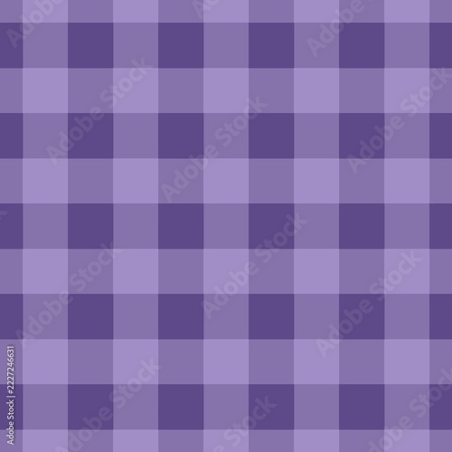 Purple and lilac gingham plaid seamless pattern texture for fabric and background