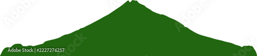 mt taranaki volcano vector illustration