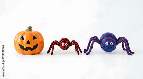 Halloween background features spooky silhouettes and holiday text.