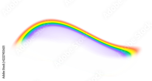 Bright rainbow arc overlay transparent background png