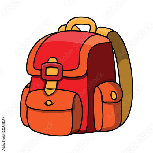 Orange Child School Bag
