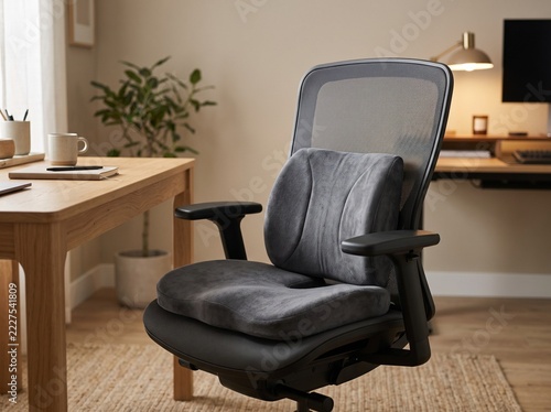 Office chair with cushions