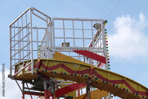 The Platform Top of a Traditional Helter Skelter Slide.