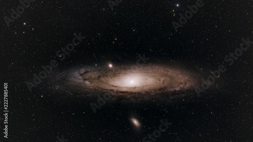 Galaxie spirale d'Andromède M31 dans l'espace profond