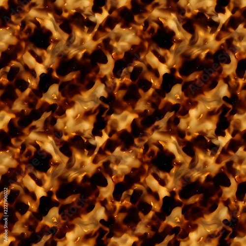 Tortoiseshell pattern texture abstract golden brown swirls glowing