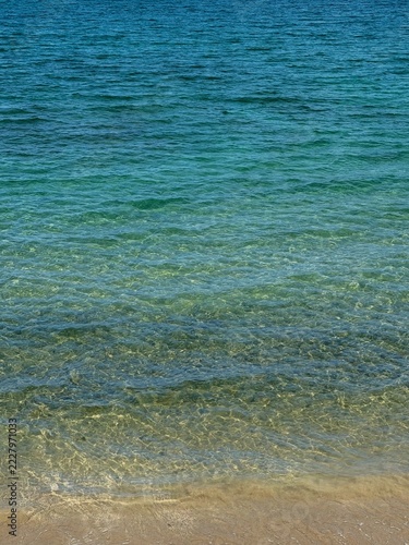 Sticker waves on the beach