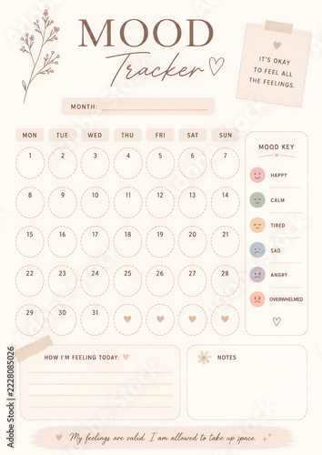 Pastel Habit Tracker Printable – Monthly Habit and Routine Planner