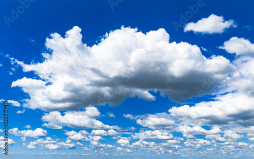 Canvas Print Sky background with cumulus cloud