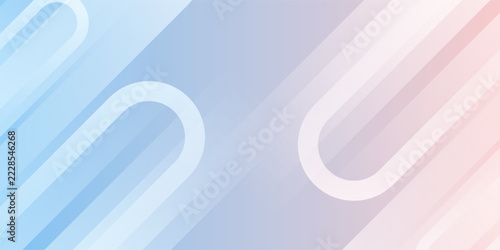 Soft pastel abstract geometric background with blue and pink gradient diagonal rounded lines for modern digital wallpaper and web design