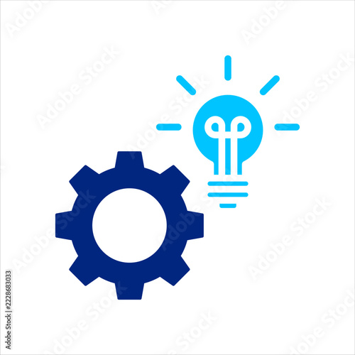 Innovation Icon. Innovation icon representing creativity, new ideas, and technological advancement. Vector Illustration.