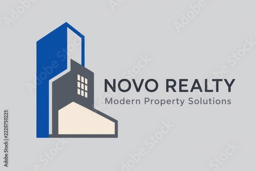 Modern architectural building vector logo real estate corporate