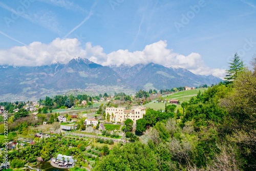 panoramic view ,Schloß trautmannsdorf,Südtirol