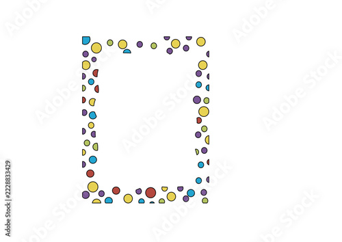 alphabet letter a with colorful cubes