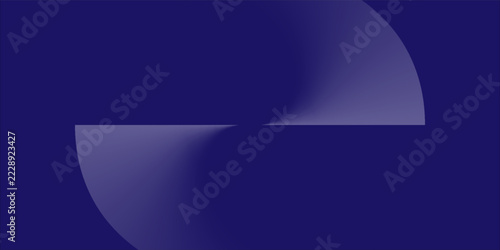 Minimalist dark blue background with smooth s-curve conical gradient light effect, elegant modern vector illustration for banner, presentation slide, and cover