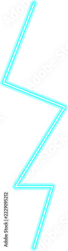 Futuristic Electric Neon Spark Bolt Vector Graphic For Modern Technology Designs And Cyberpunk Style Projects