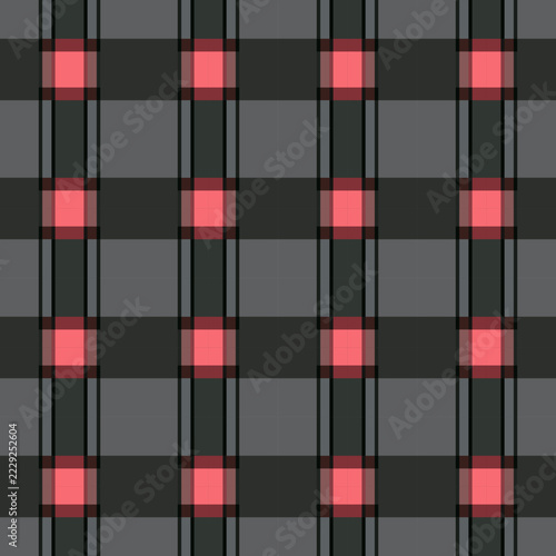 Japanese Checkered Plaid Vector Seamless Pattern