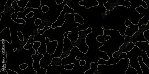 Abstract yellow line pattern on a dark background