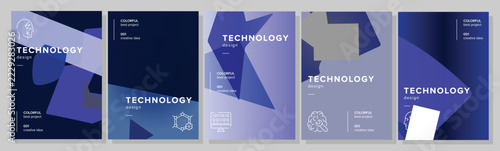 Square firm handout technology abstract geometric a4 poster. motion blocks, slide shades, trending digital, wallpaper invitations vector technology background illustration