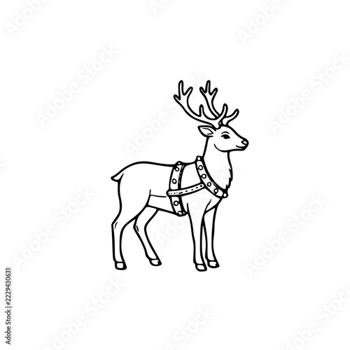 Christmas Reindeer with Antlers