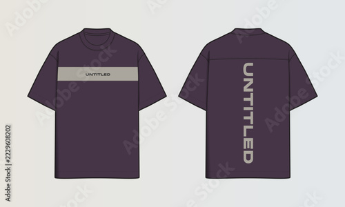 Modern Cut and Sew T-Shirt Collection with Panel Patterns and Graphic Designs