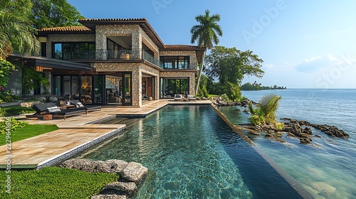Luxury residence with pool and ocean view