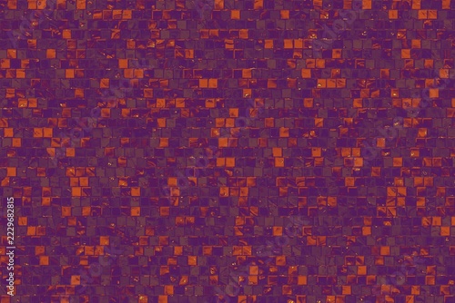 Fotografie Wall and floor tiles abstract background with geometric mosaic texture