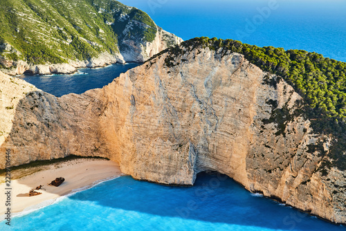 Navagio beach with shipwreck view, Zakynthos island, Greece