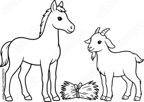 Farm Animals Coloring Page