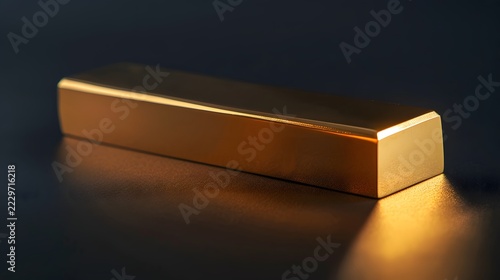 Heavy Solid Polished Brass Rectangular Paperweight Bar