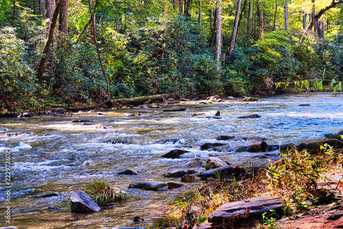 Beautiful river in the North Carolina mountains.