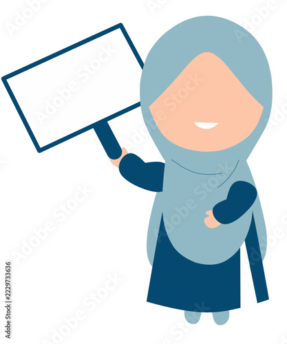 cartoon doctor holding a banner