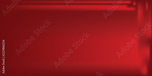 Abstract red gradient background, light and shadow on the backdrop with dimensions, hot tone wall with intense color, horizontal wallpaper.