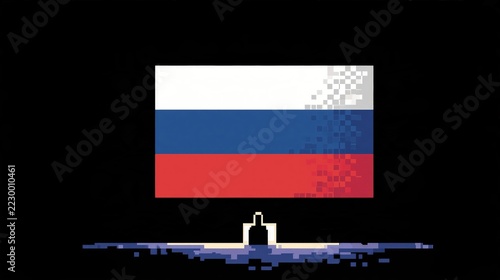 Pixelated tricolor
