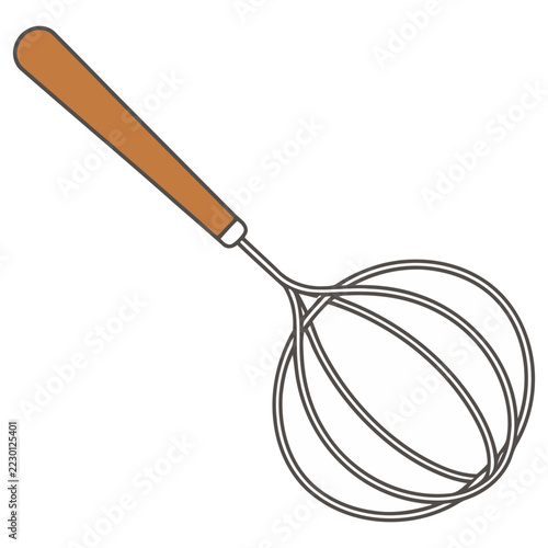 Whisk with Wooden Handle