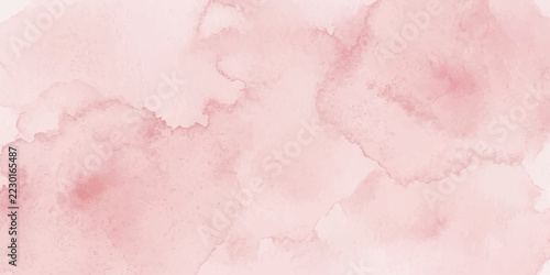 Dreamy light pink aquarelle texture abstract background. Delicate textured surface with natural detail. Ideal for packaging, card and banner