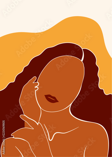 Boho Woman Abstract Home Decor