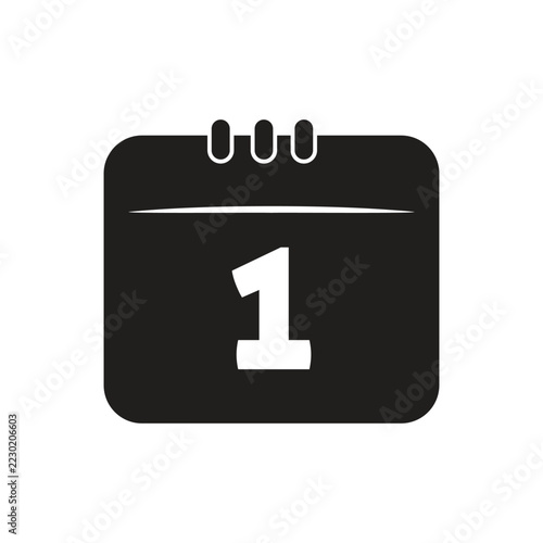 New Year Date Calendar Icon