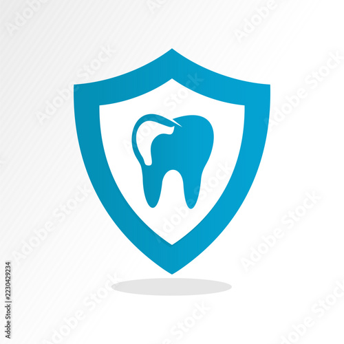 A shield icon—a concept for maintaining dental health